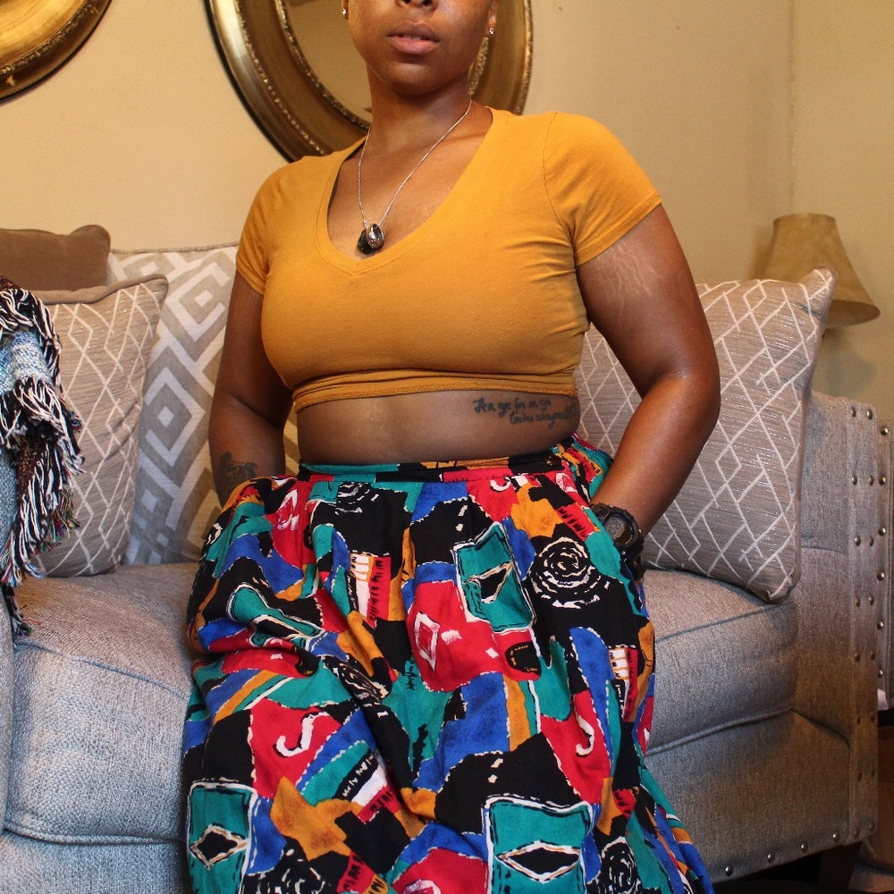 Tribal Print Skirt